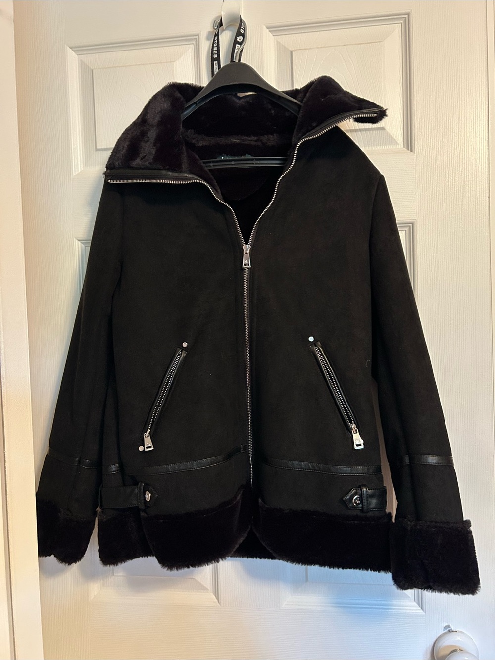 !!NWOT!! WOMEN’S LAUREN RALPH LAUREN FAUX SUEDE FAUX FUR LINED COAT SZ XSMALL